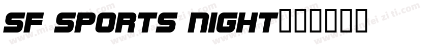 SF Sports Night字体转换